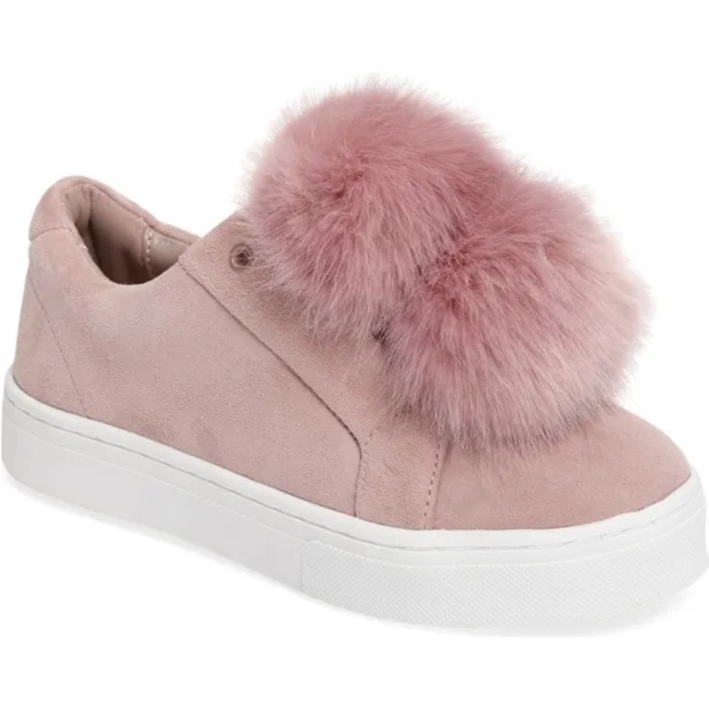 Sam Edelman Pink Fluffy Sneakers